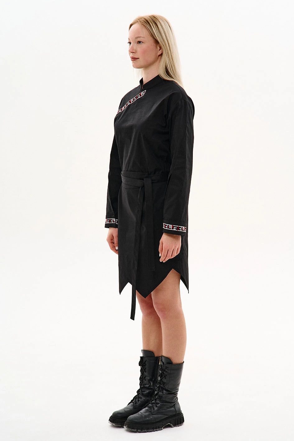 Oversized shirt dress with belt “Umi”
