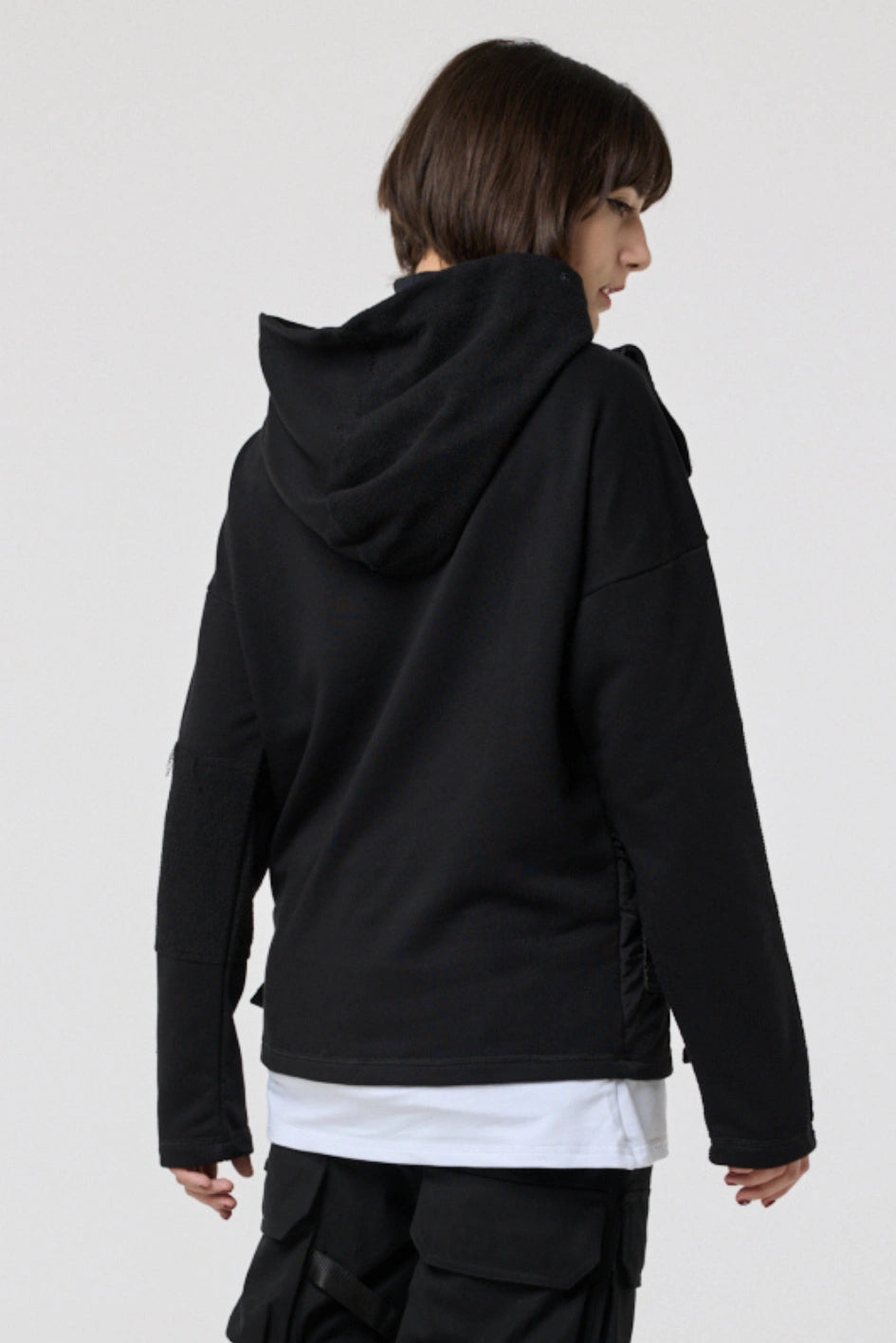 Hoodie with T-Shirt Layering Effect "SM-2407"