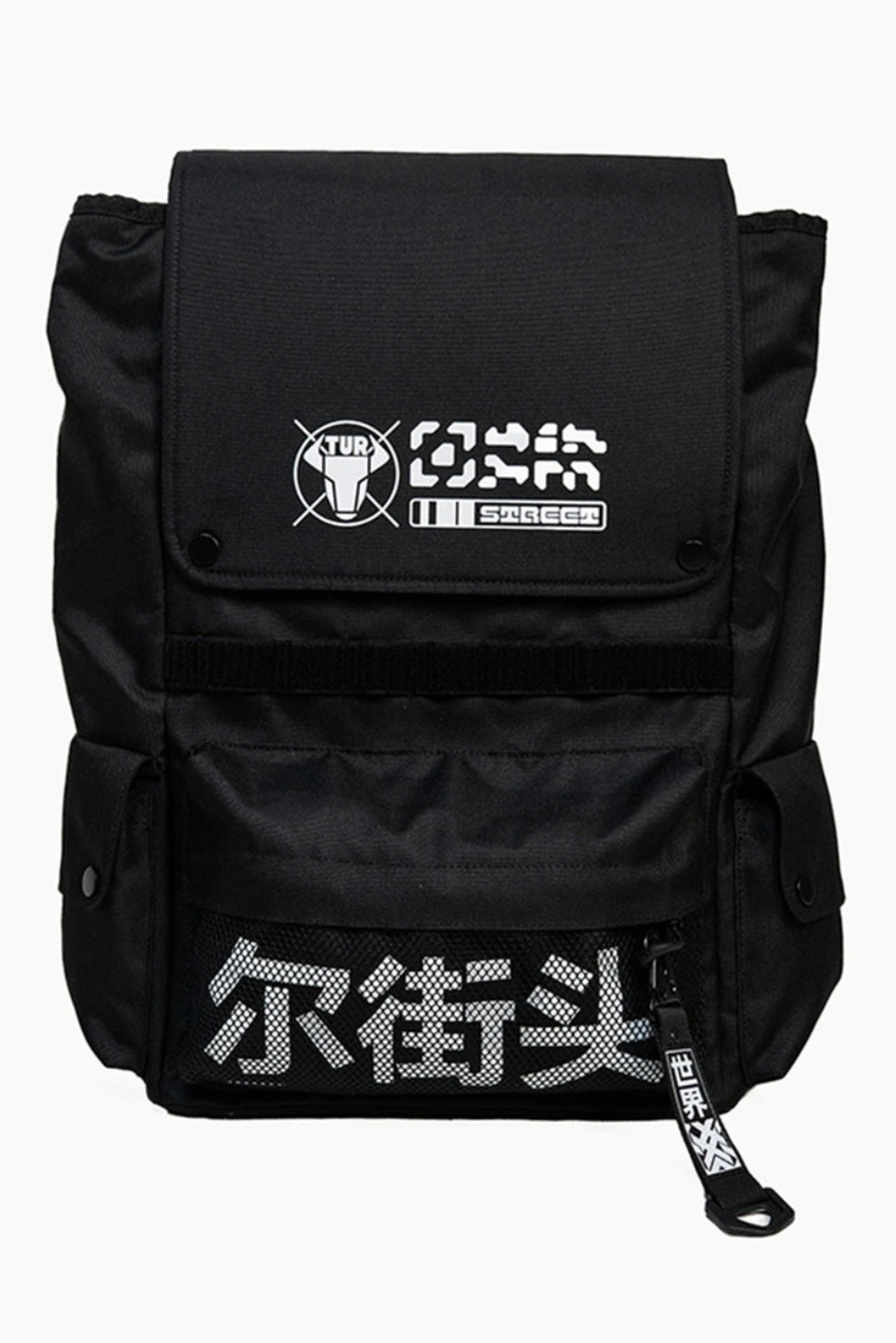 Rolltop-Rucksack mit Prints "Kuro"