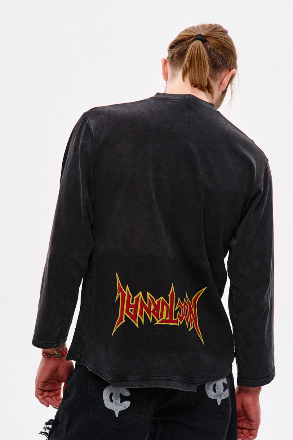 Męski longsleeve NCTRNL „Metal Cat”