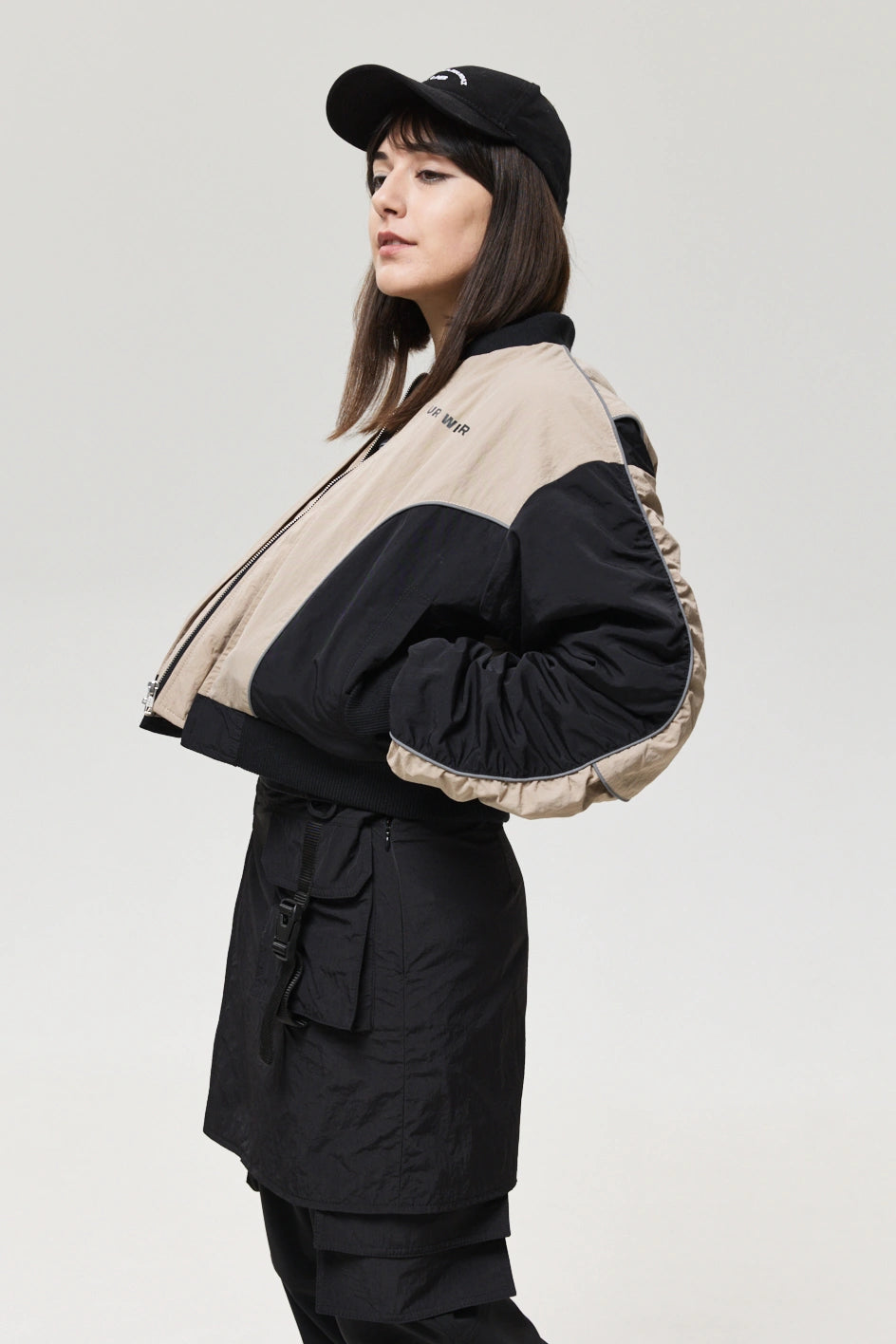 Kurtka bomber z odblaskowymi lamówkami „Astra”