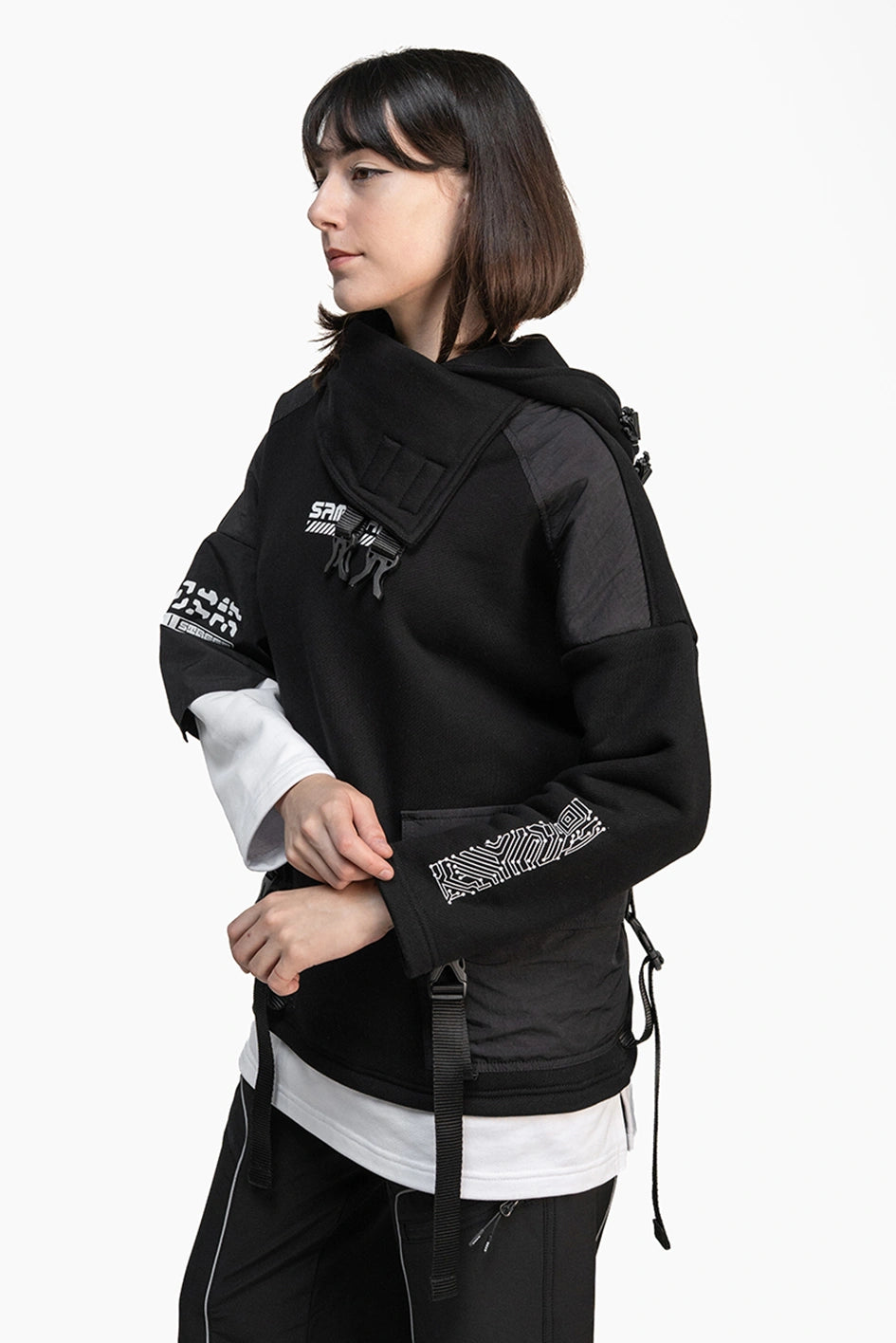 Women's oversized printed hoodie "Motaro 2.0"